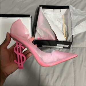 Pink Dollar Sign Heels